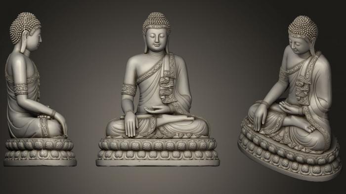 Buddha figurines (STKBD_0091) 3D model for CNC machine